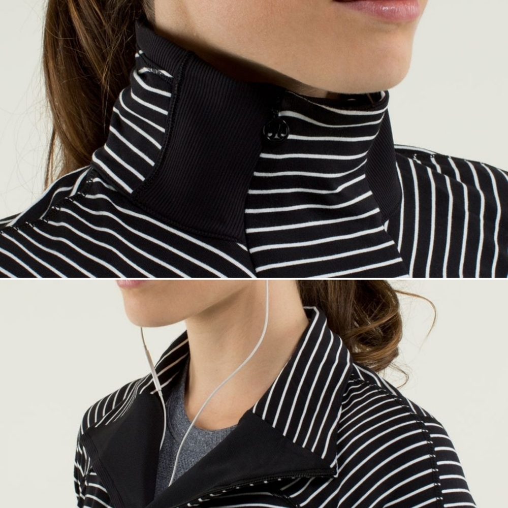 Lululemon Base Runner 1/2 Zip In Parallel Stripe … - image 3